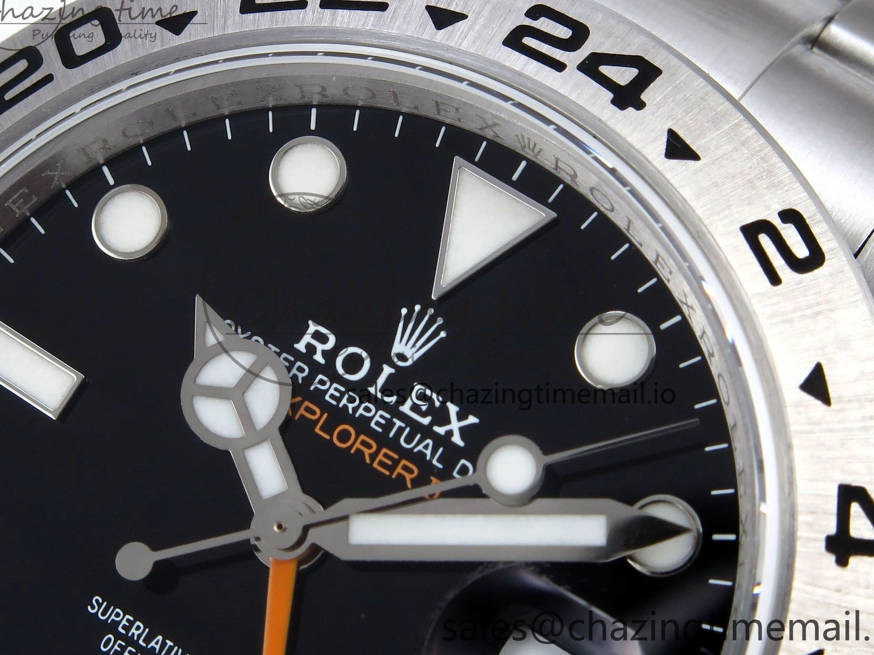 Good Copy Rolex Watches 1:1 Bracelet Explorer 226570 Black Comfortable on Dial CHS Best 906 42mm SH3285-2 904L QF Edition II SS 0120